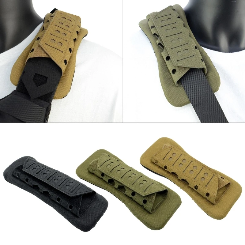 Tactical Vest Shoulder Strap Pads Outdoor Backpack Breathable Mesh Cushion Shoulder Pad For Hunting Vest Backpacking Accessories