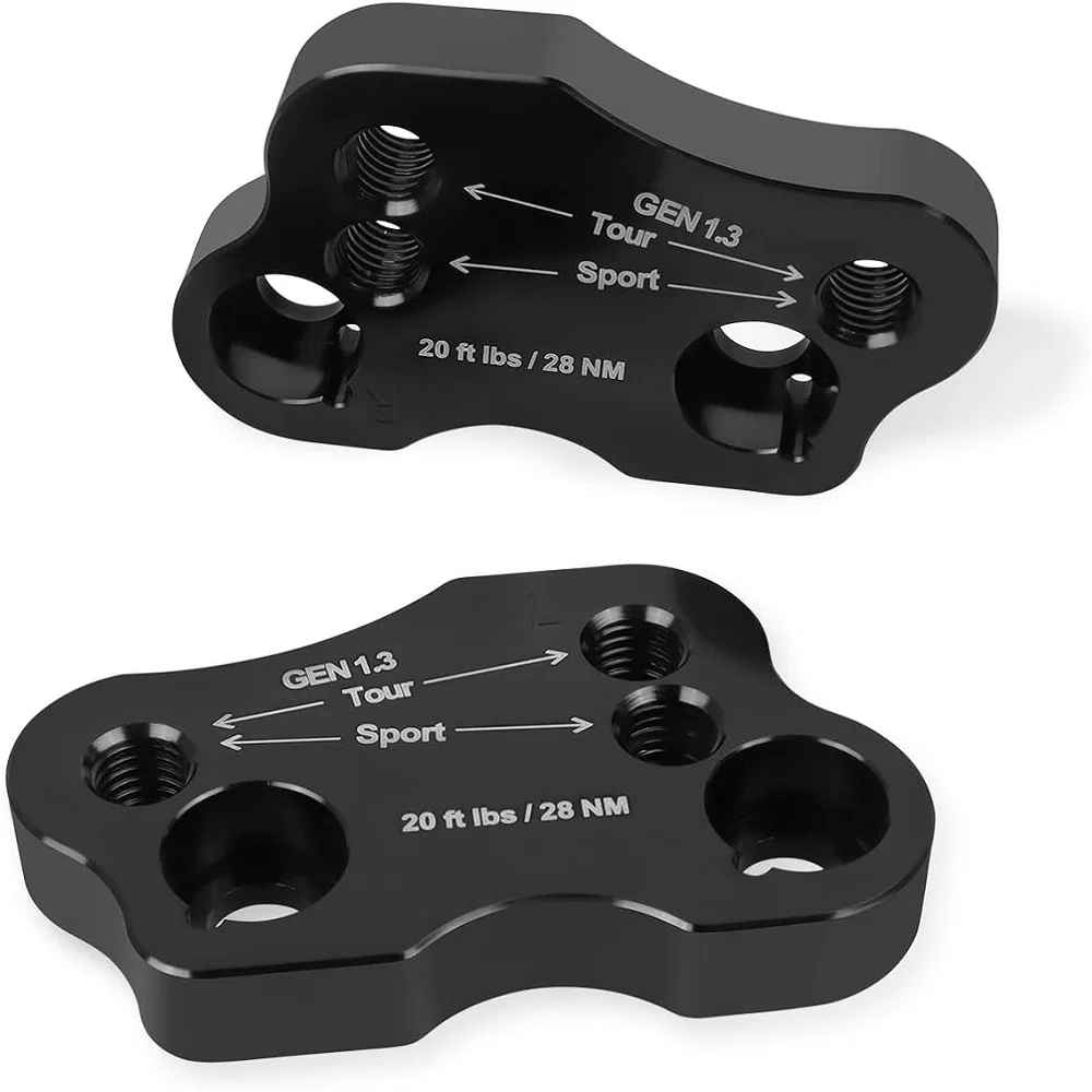 Motorcycle Billet Aluminum Handlebar Risers Up Adapters Bracket Extender Mounts Clamp For Honda Goldwing GL1800 2018-2023 view 5