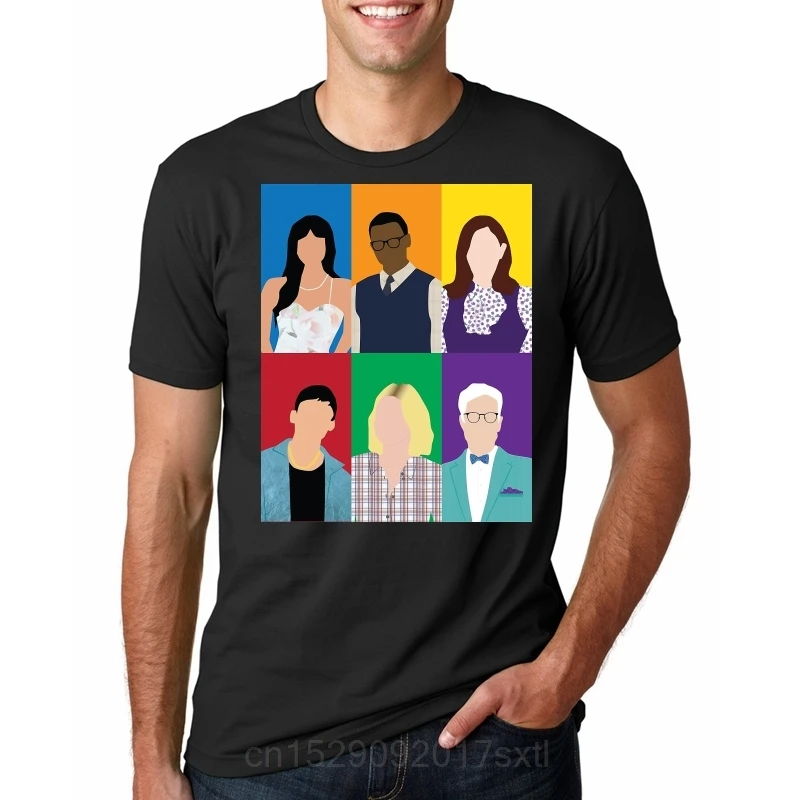 

Мужская футболка с принтом, хлопковые футболки с круглым вырезом, мужская футболка с короткими рукавами The Good Place