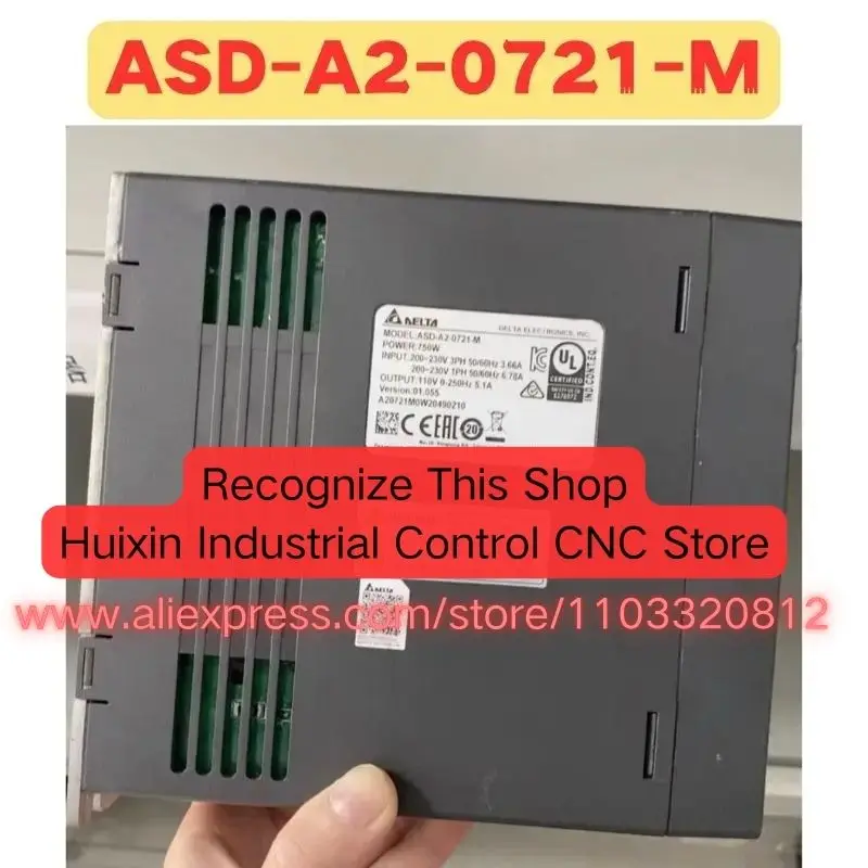 Used Servo Drive ASD-A2-0721-M ASD A2 0721 M Normal Function Tested OK Shipped Quickly