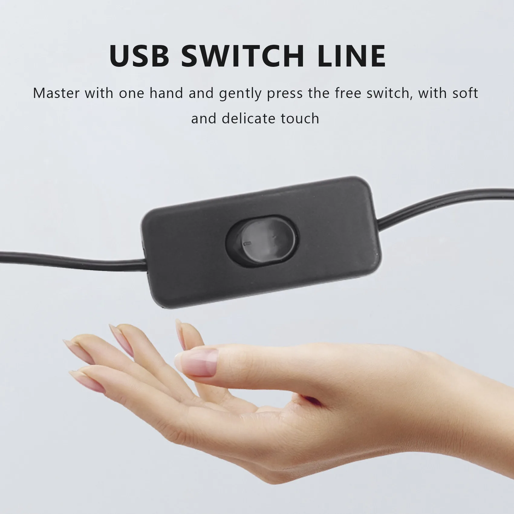 #20J USB A Male to Female Extension Cable with Switch On / Off,USB Switch line,(Copper + plastic)