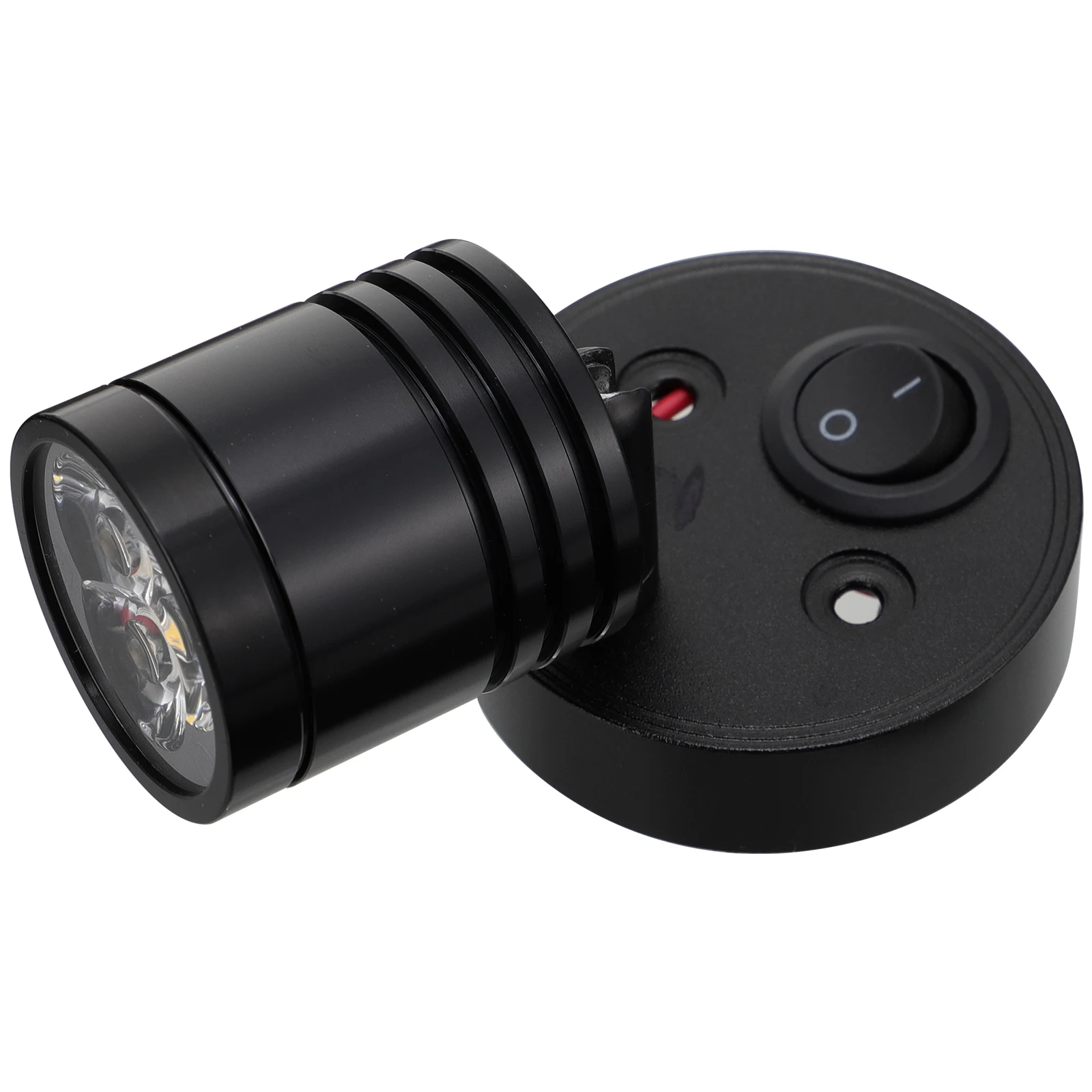 

Reading Light LED Black Yacht RV Caravan Boat Travel Spotlight Swivel Surface Mounted Adjustable Angle Warm Light Low Power