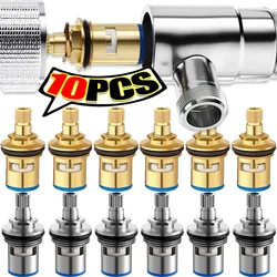 10/1pcs Faucet Valves Replacement Universal Tap Valve Brass Cartridge Faucet Inner Valve for Household Bathroom Kitchen Supplies