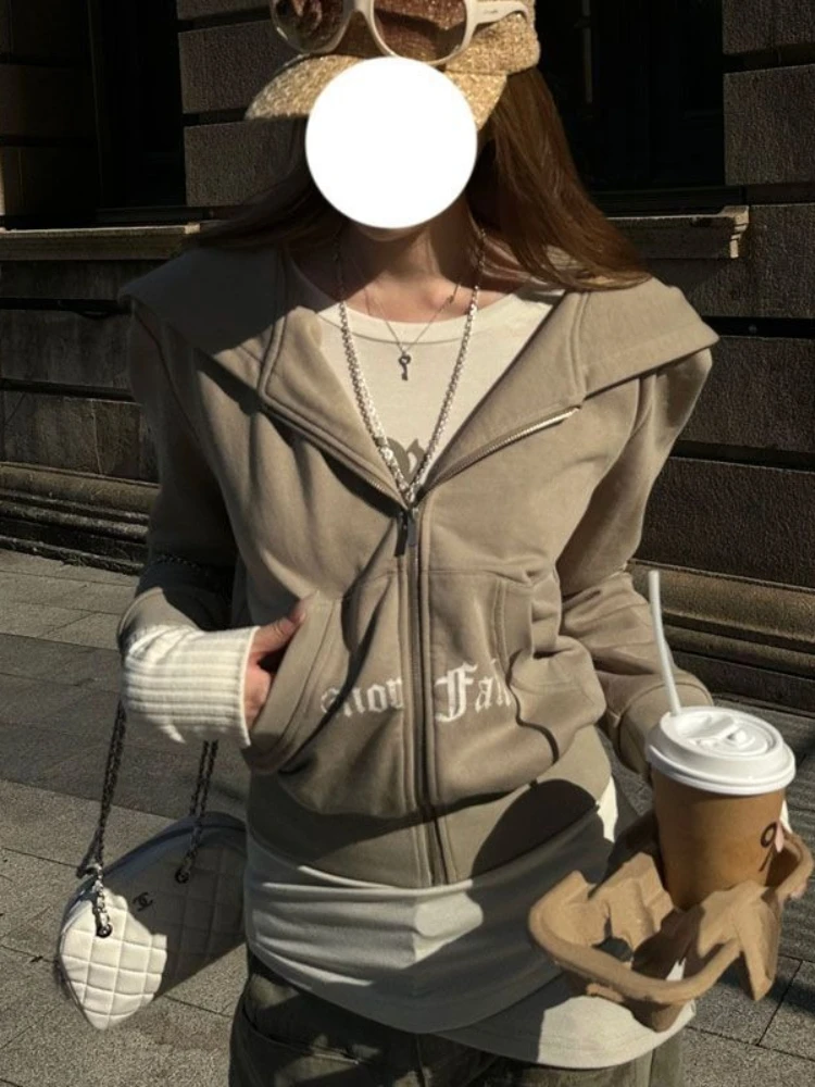 Autumn Y2K Vintage Heavy Cotto - Vintage Zip Hoodie review and price