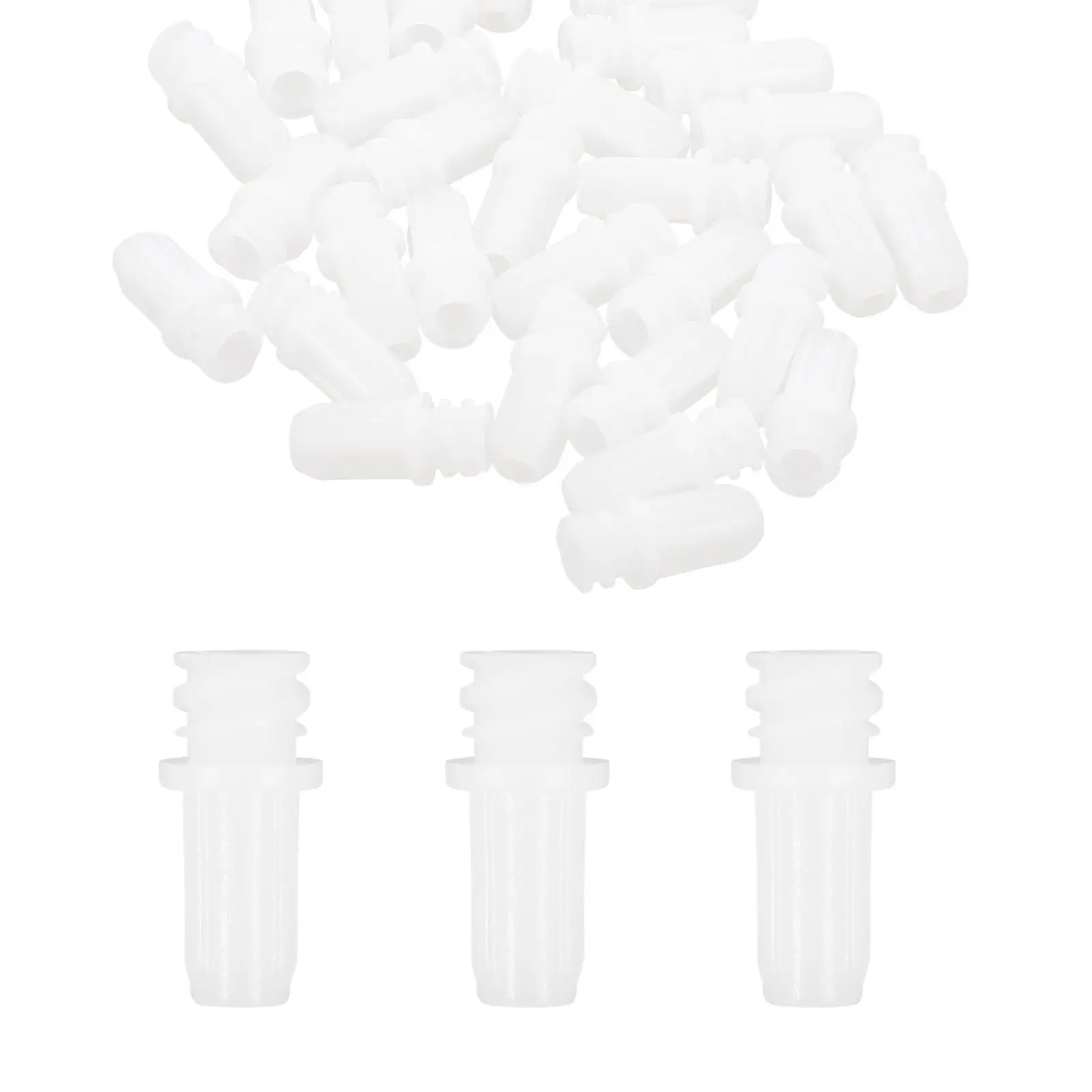 

30pcs Injector Tip Caps Universal Sealing Anti Leak Luer Lock Covers for Syringe Needle Adhesive Dispensing