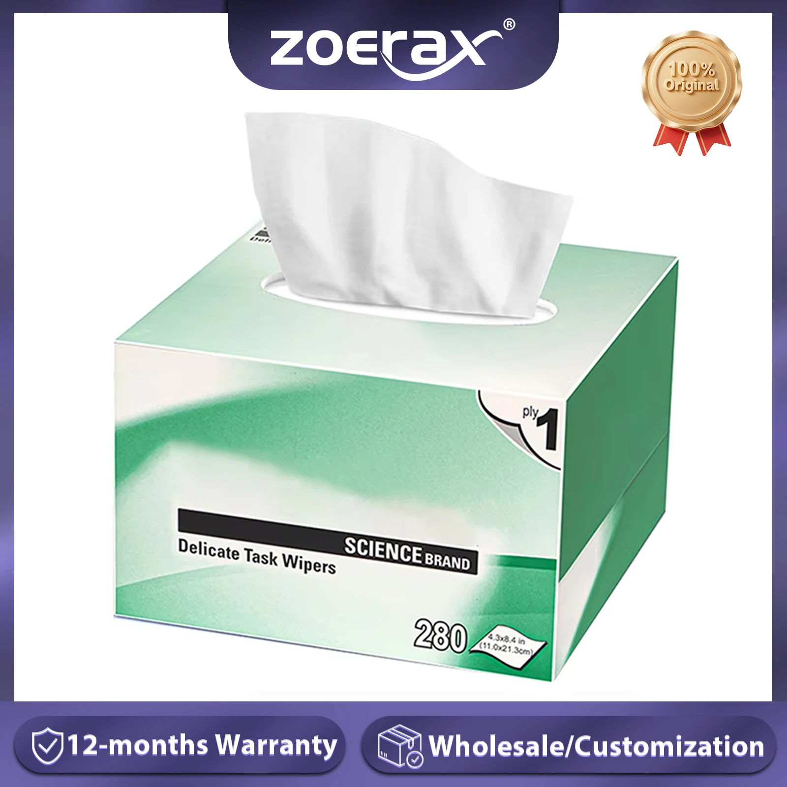 ZoeRax Optic Fiber Cleaning Paper Fiber Optic Cleaning KIMTECH Dustfre Wipes Box For Optical Fiber Cleaner Tool