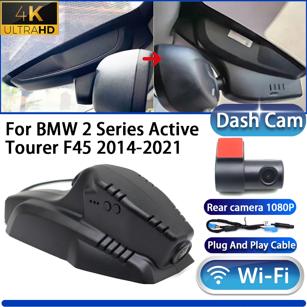 

HighCity For BMW 2 Series Active Tourer F45 2014-2021 Dash Cam Camera DVR 4K UHD Night Vision Wifi Plug And Play Video Recorder
