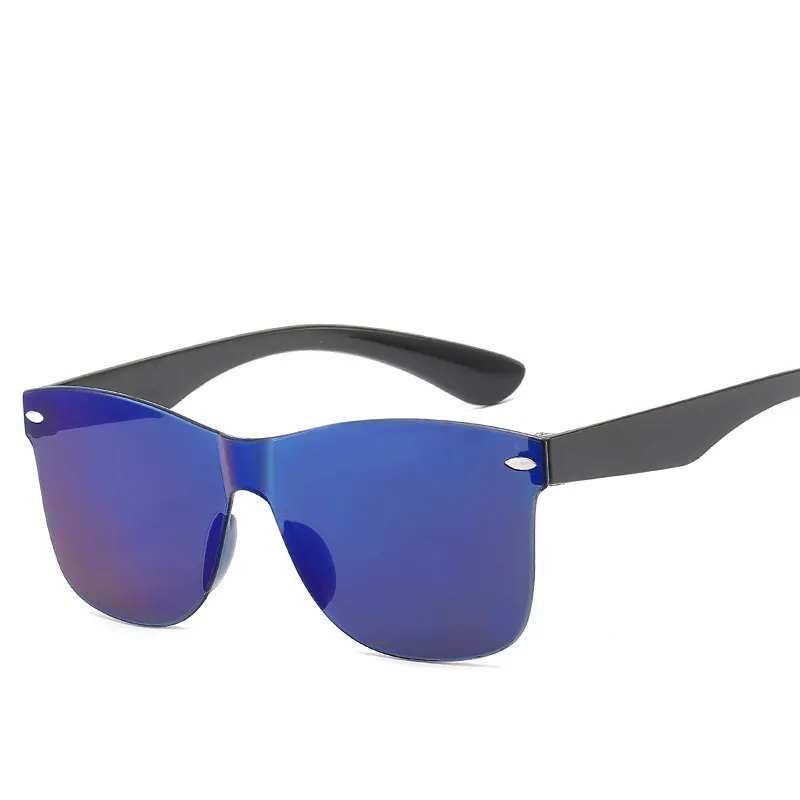 HJYBBSN Square Women Sunglasses Tinted Color Lens Men Vintage Shaped Sun Glasses Female   Eyewear Sunglasses PC Conjoined Frame