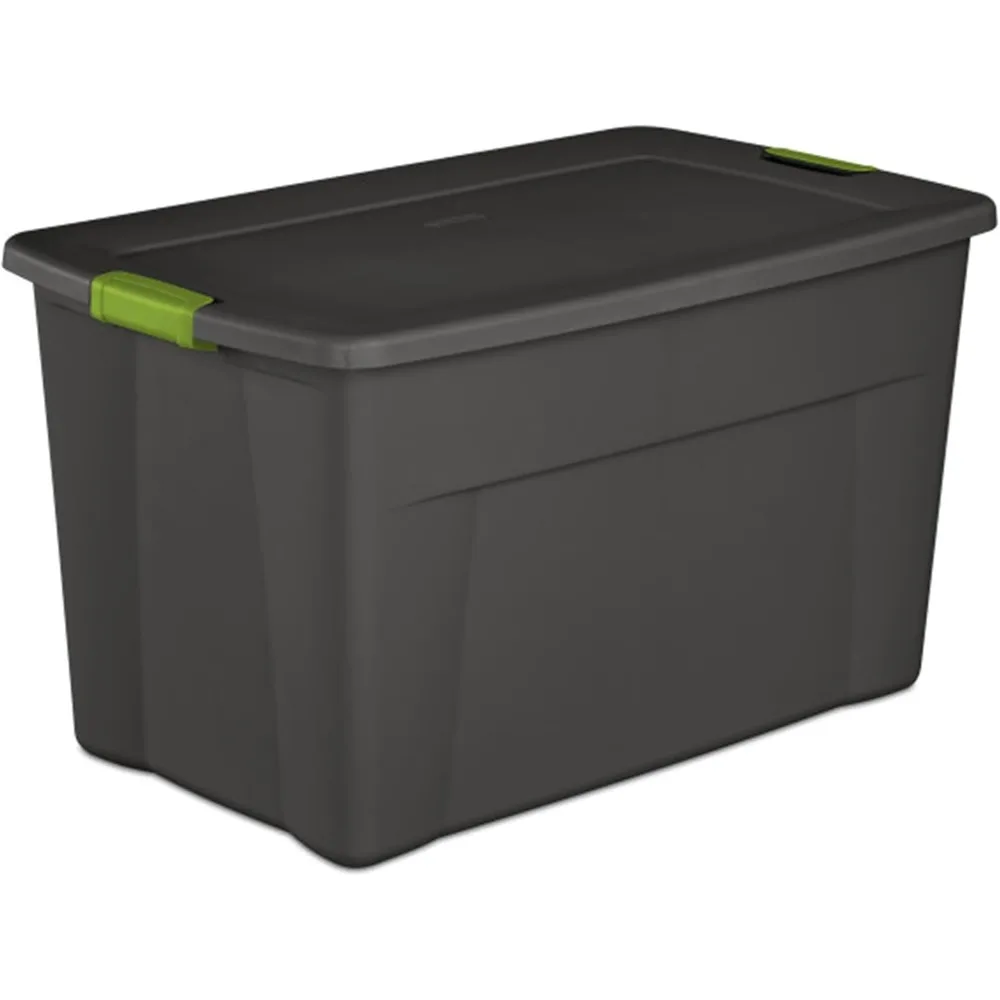 4-Pack Storage Bins with Lids, Extra Large Tote Bin Containers, 35 Gallon, Gray