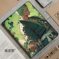 Capa de silicone de luxo para iPad, Anime One Case Roronoa Zoro, Air 4, 5, 10.9, Mini 5, 6, 2022, 12.9, iPad Pro 12.9, Pro 11 