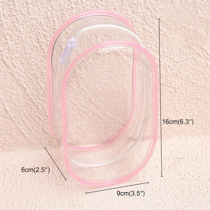 Creative Doll Bag Thickened Clear Pouch Outdoor Storage Pouch Keychain Transparent Doll Bag Pendant Kawaii Doll Storage Case