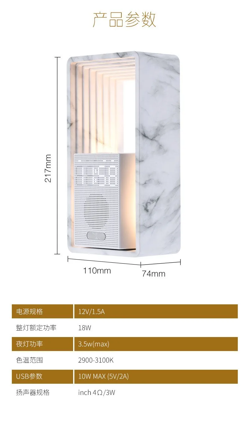 Sunrise Simulation Alarm Clock with White Noise Speaker Dimmable Bedside Ambient Night Light Desktop Clock for Home Bedroom Use view 6