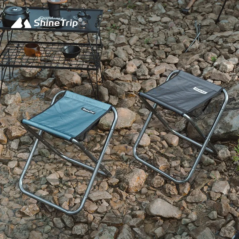 33*36*40cm Lightweight and Compact Folding Camping Stools Aluminum Alloy High Strength Sturdy and Stable Design