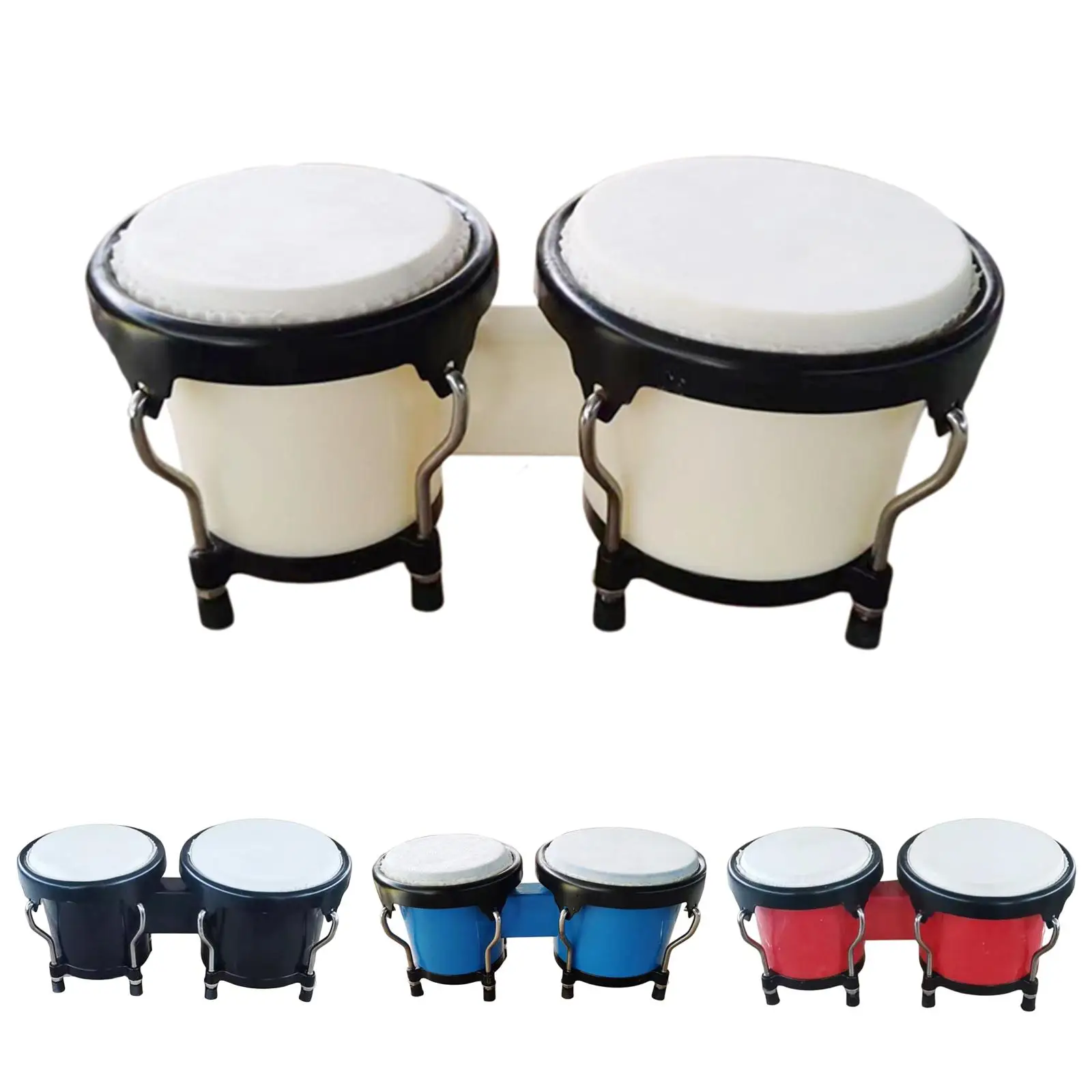 Batería de percusión Bongos sintonizable Montessori educación temprana 6 pulgadas 7 pulgadas