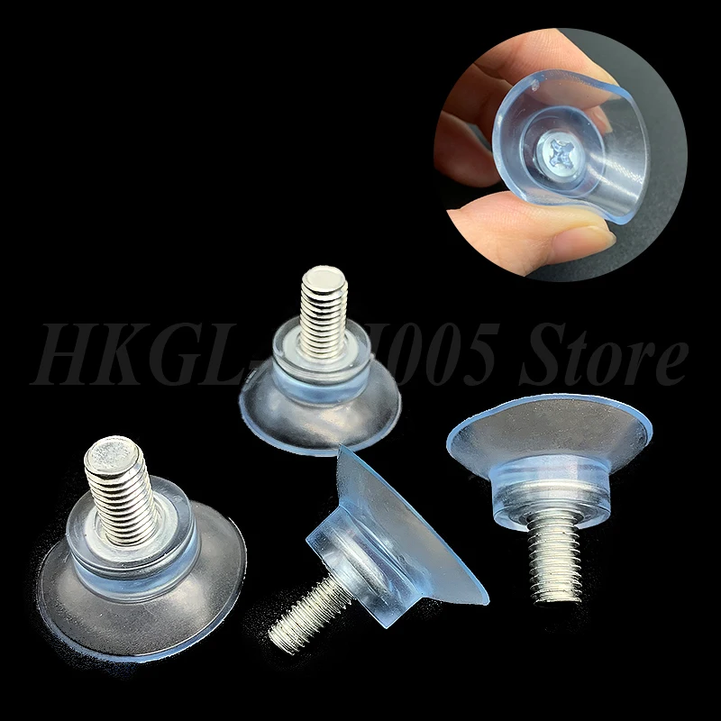 Transparent PVC Suction Cup Mushroom Head Sucker Strong Vacuum Sucker Glass Sucker Window Clear Sucker For Decoration/Fixation