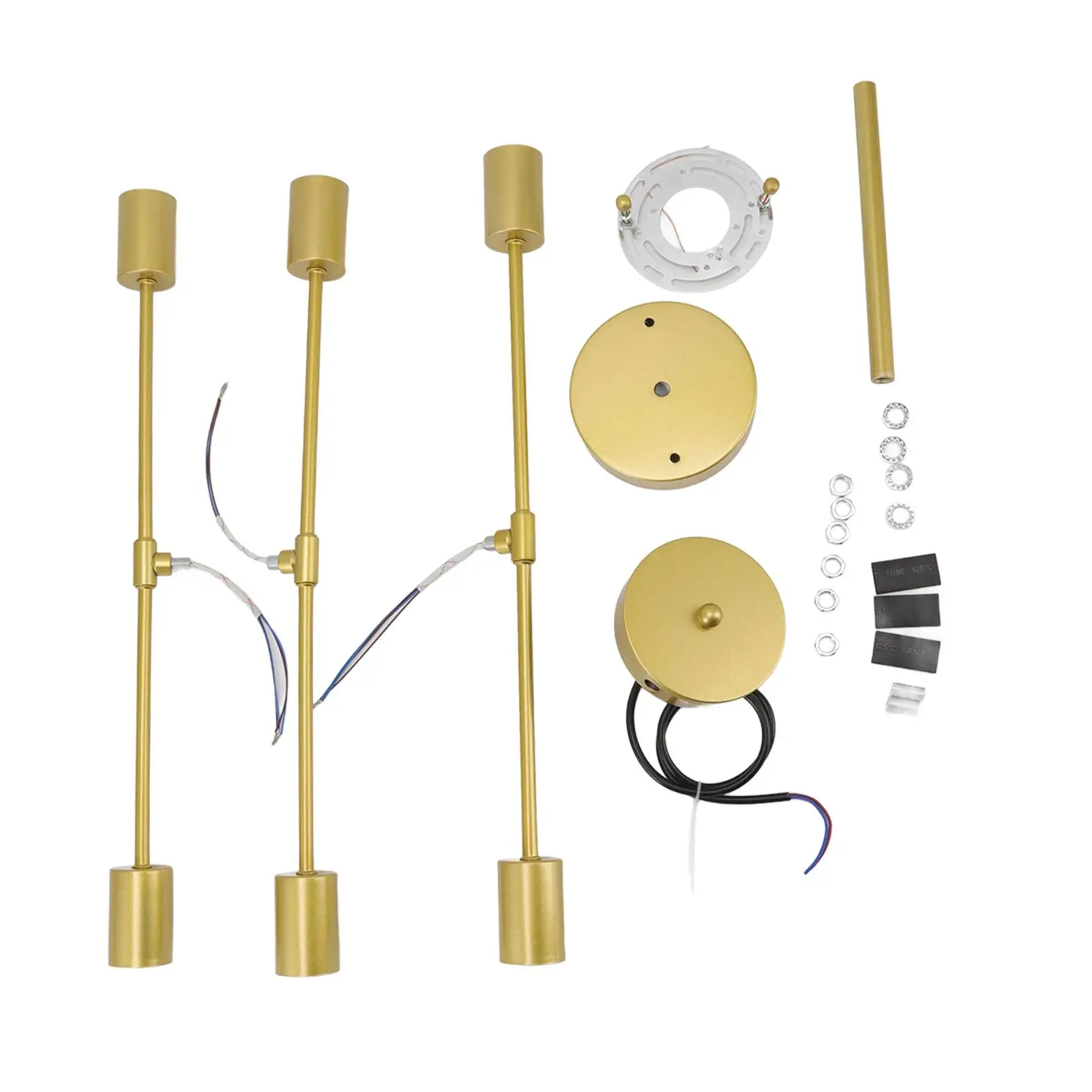

Retro Industrial 6-Light Semi Flush Mount Chandelier - Modern Sputnik Ceiling Light for Restaurant, Bar, Bedroom 110-220V Gold