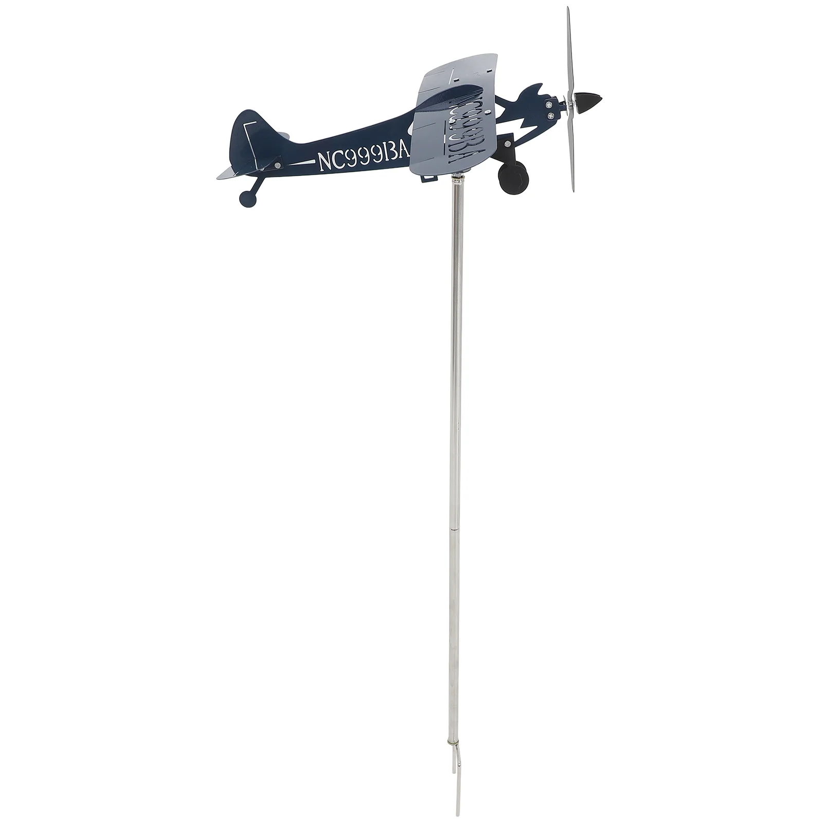 

Airplane Weather Vane Iron Decorative Wind Spinner Yard Outdoor Patio Signs Wind Direction Indicator