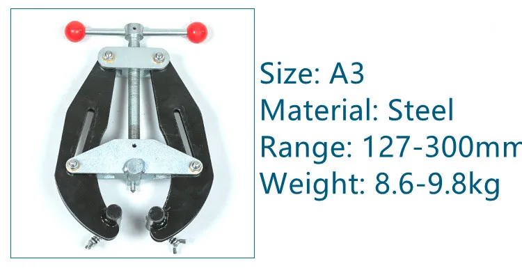 Vehicle tools Mild Steel Quick Fit Up Pipe Welding Clamp for 127-300mm Pipe