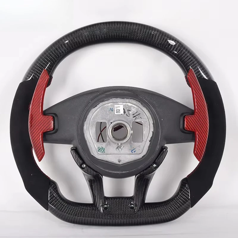 Custom Gloss . Fiber Steering Wheel for Benz a B C E Class GLA GLC GLE CLA AMG