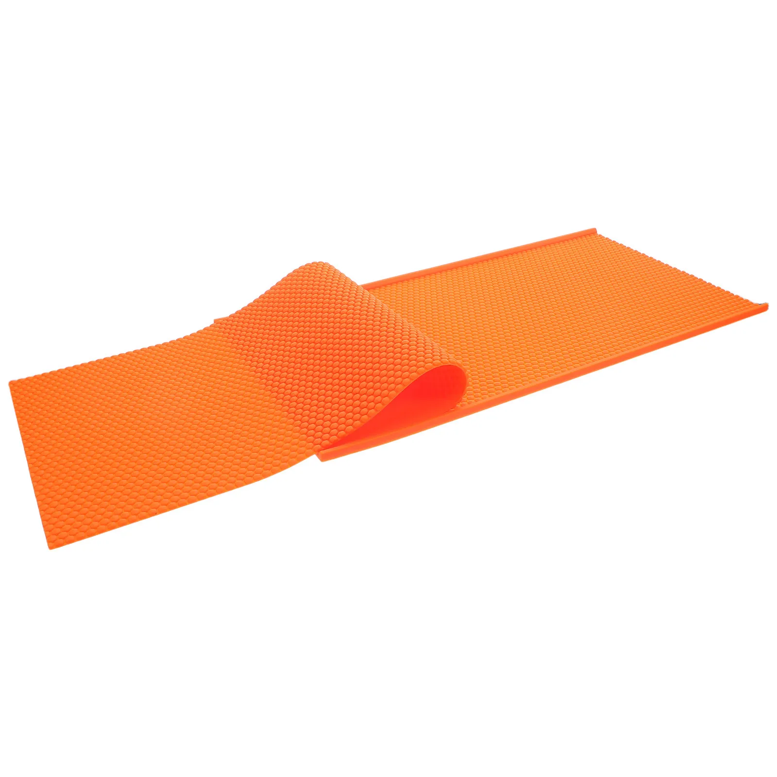 

Silicone Beeswax Press Mold Orange Beeswax Press Sheet Honeycomb Foundation Maker for Home Craft Beekeeping Supplies