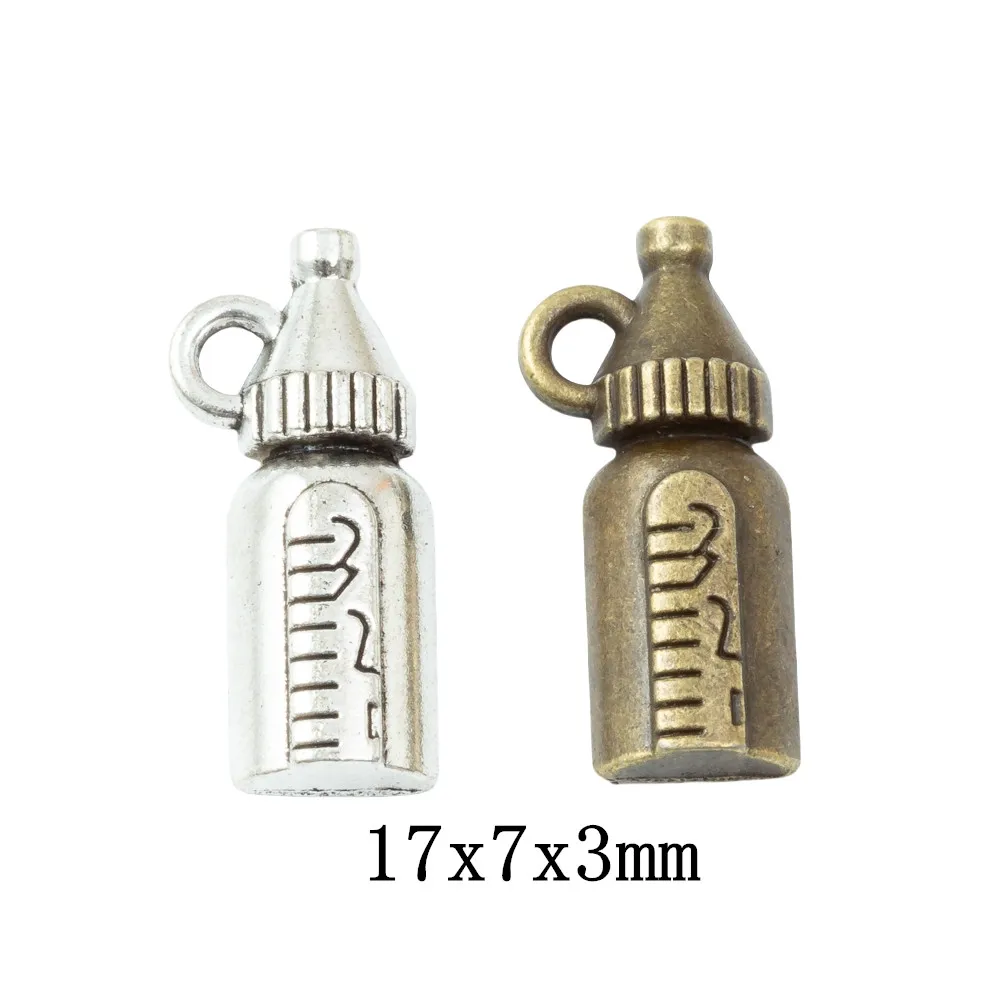 100pieces (feeding bottle) vintage zinc alloy charm metal pendant DIY jewelry discovery making accessories 3077