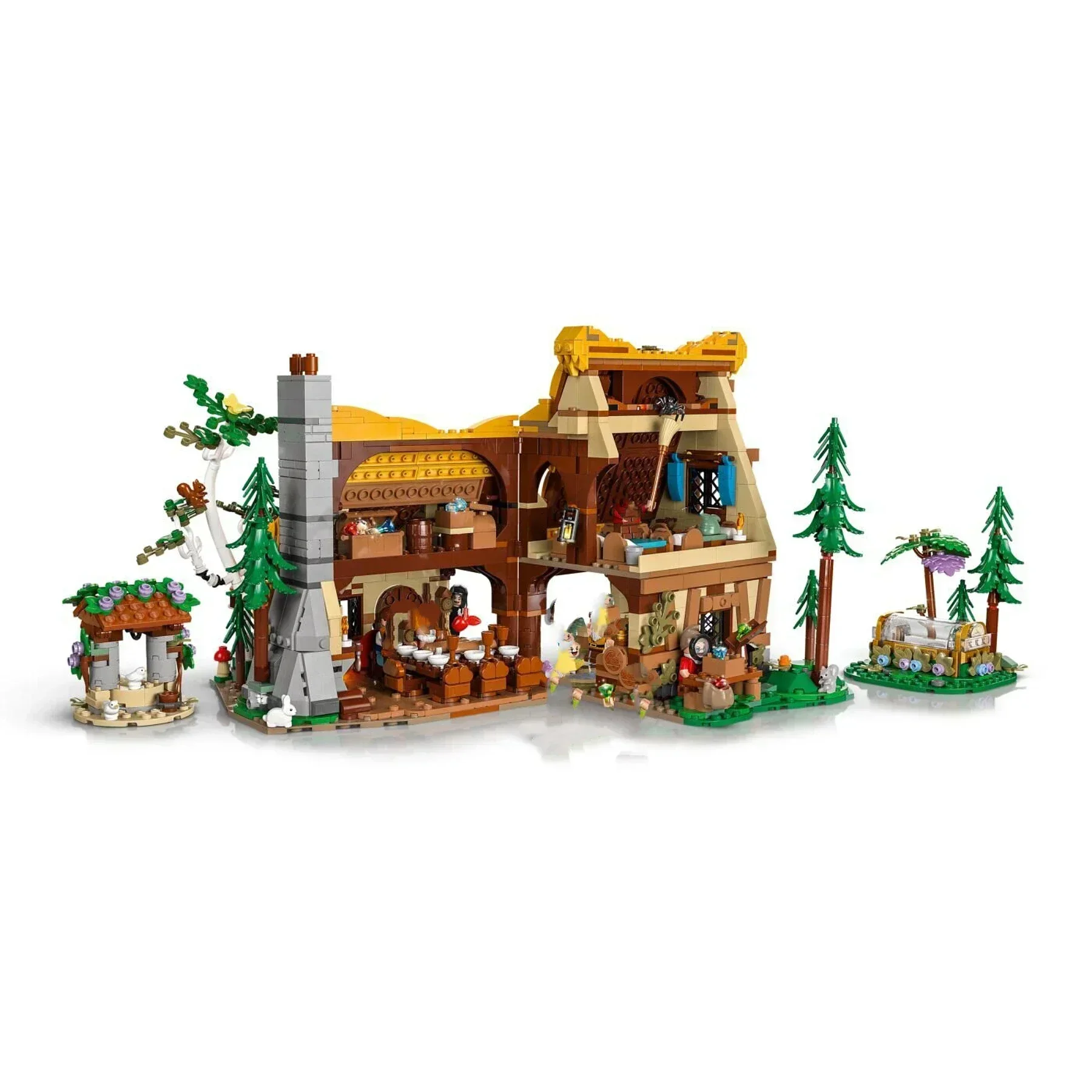 2024 New 2228pcs Princess Cottage Cabin House Building Blocks 43242 Model Street View Bricks Assemble Toy For Children Gifts