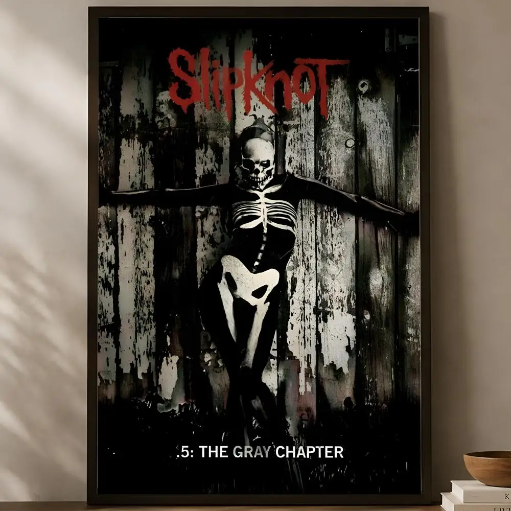 Band S-Slipknot Poster, selbstklebendes HD-PVC-Wandkunstposter, wasserfeste Dekoration für Schlafzimmer, Wohnzimmer und Zuhause – Detail 11