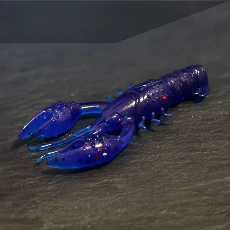 6 Stück schwimmende künstliche Krebs-Softköder (Wackel-Garnelen) 6,5 cm, Garnelen-Imitat-Köder zum Back-Trolling auf Mandarinfische – Detail 9