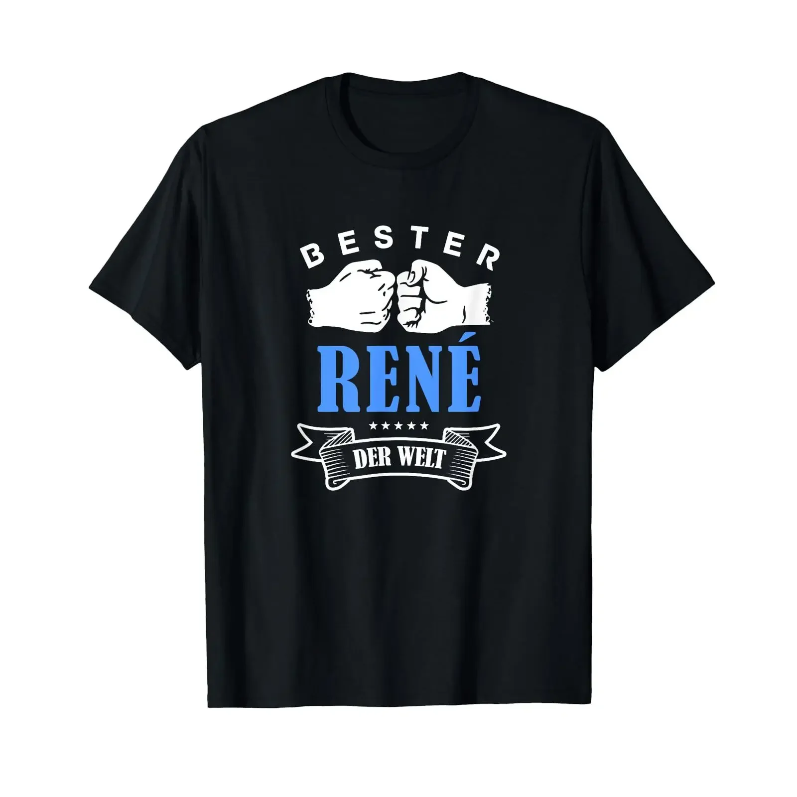 Best René in the World T Shirt black vintage Washed Breathable Soft Top For Everyday Wear designer clothes Stretched streetwear