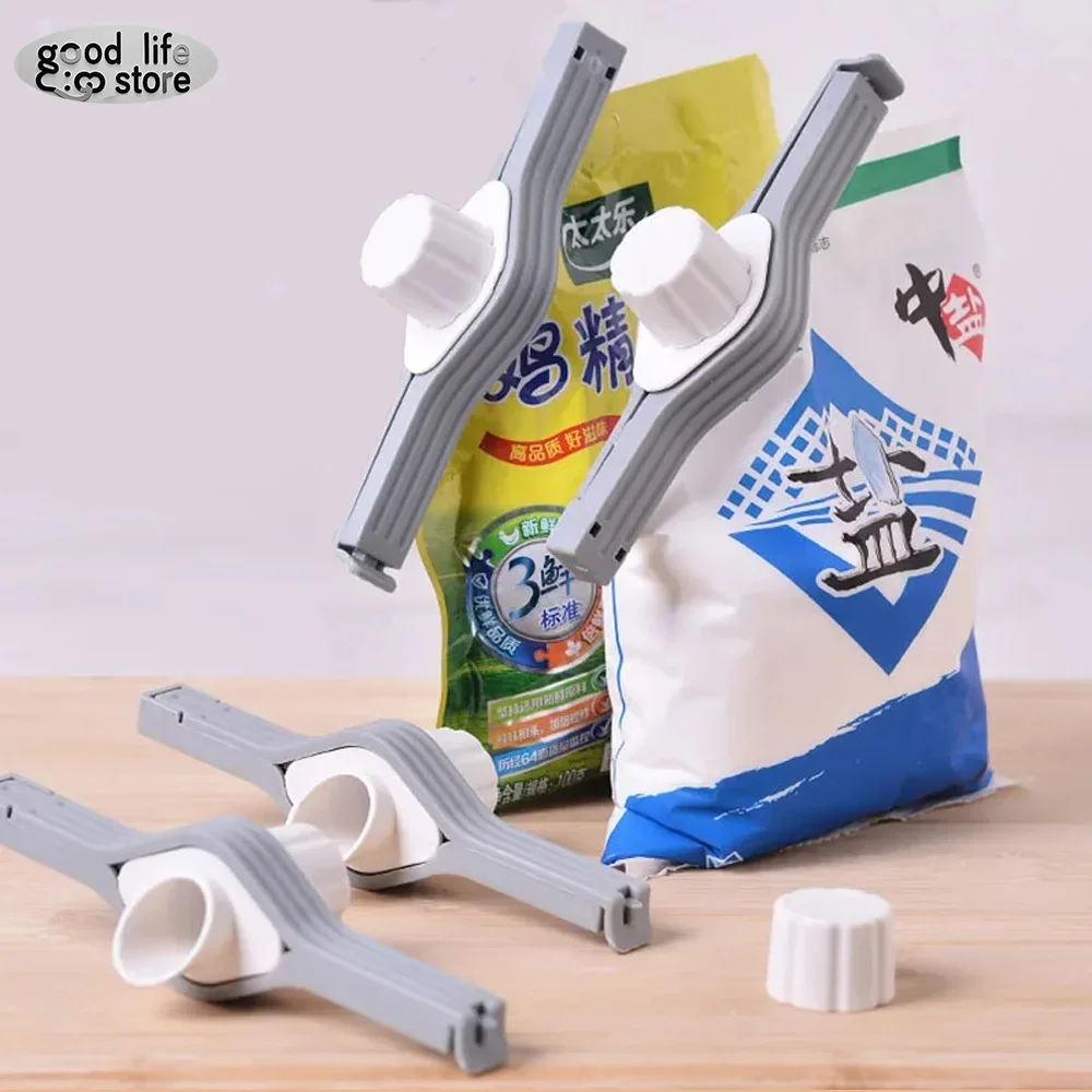 

Screw Cap Sealing Clip Seasoning Bag Milk Powder Salt Bag Sealing Clips Snack Food Preservation Clip Gadget Kitchen Accessories