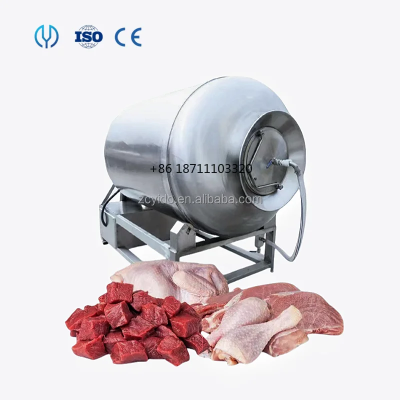 Automatic Meat Vacuum Tumbler Vacuum meat Roller Kneading Machine for Chicken Breast beef steak massage marinating