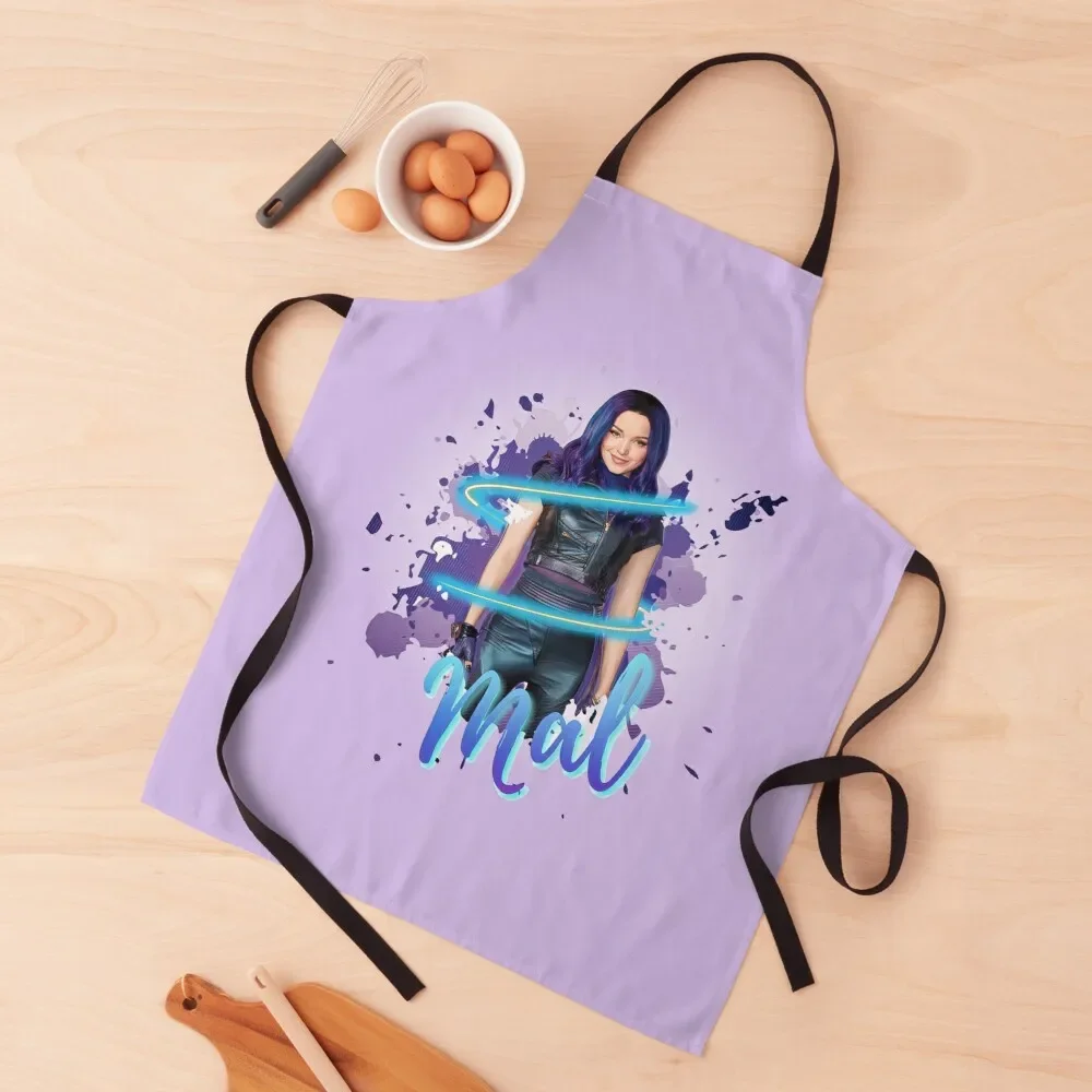 

Mal - Descendants 3 Apron Chef Uniform Woman Goods For Home And Kitchen Things For Home And Kitchen Home Utensils Apron