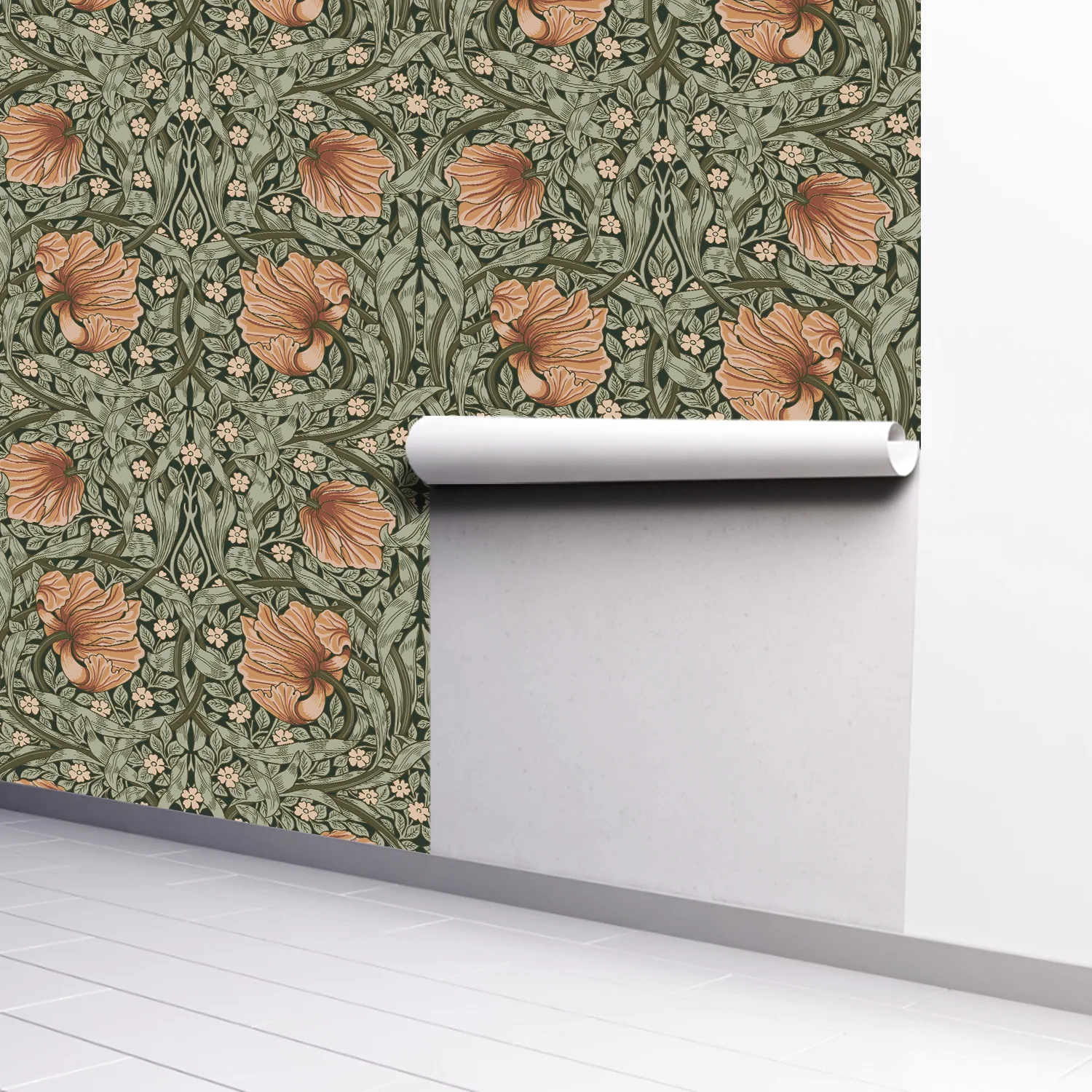 Peel and Stick Vine Floral Wallpaper Bedroom Self Adhesive Waterproof Contact Wall Paper for Kitchen Cabinet Furniture