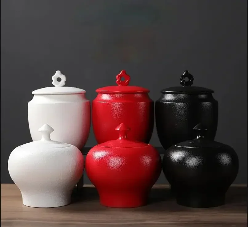 

Керамическая чайная корзина, влагостойкая герметичная банка, керамическая банка для хранения чая, коробка для хранения конфет, контейнер для чая, органайзер для чая, банка для чая