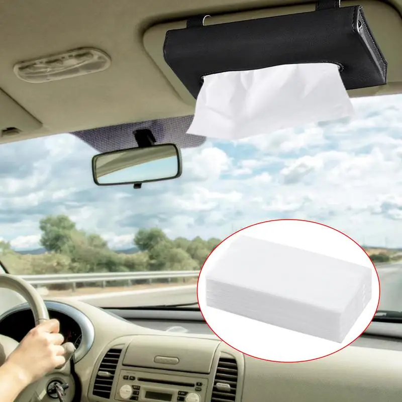 Car Tissue Refill Packs Double Layer Car Travel Tissues Travel Paper Towels Comfortable Travel Tissue Packs Travel Facial