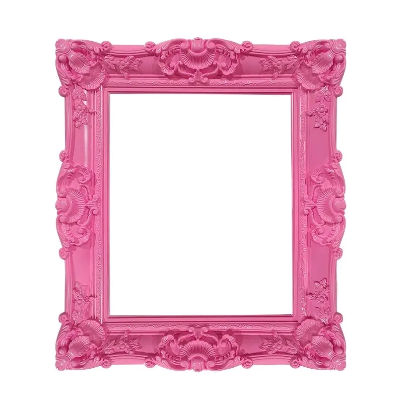 Quality European Style Pink ABS Plastic Decoration Picture Frame