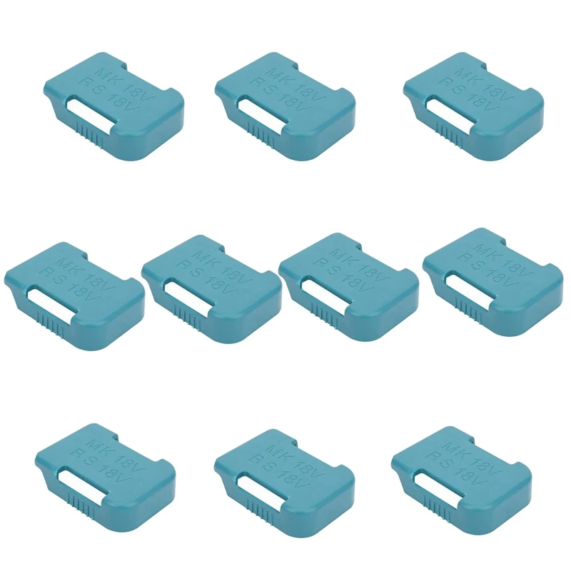 

ABWH_10Pcs Стеллаж для хранения аккумуляторов Чехол-держатель для аккумуляторов для Makita 18 В (синий)