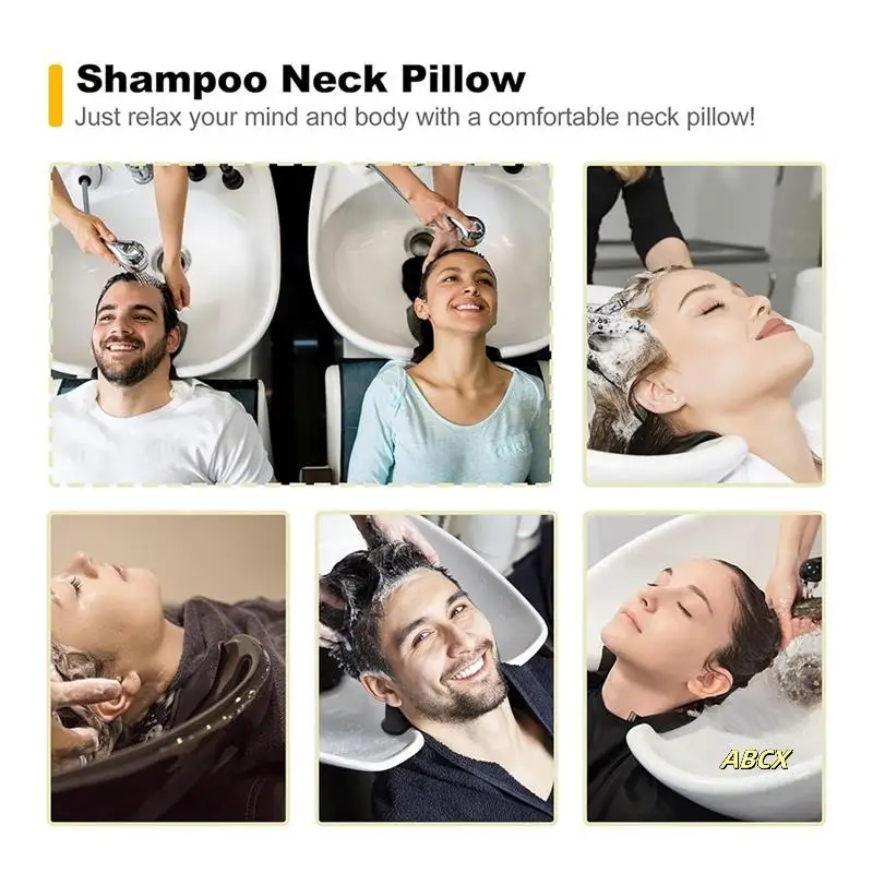 

Salon Neck Rest Cushion With Suction Cup Hair Washing Sink Neck Support For Home Salon Basin