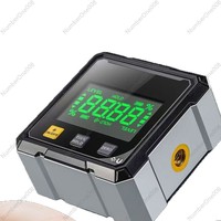 4-Side Magnetic Digital Inclinometer, Dual Laser Level Box Angle Gauge, High Precision Slope Meter with LCD Display