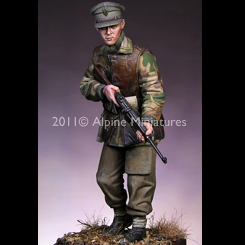 1 / 16 Resin Figure soldier man model  British commandohands on white model military soldier