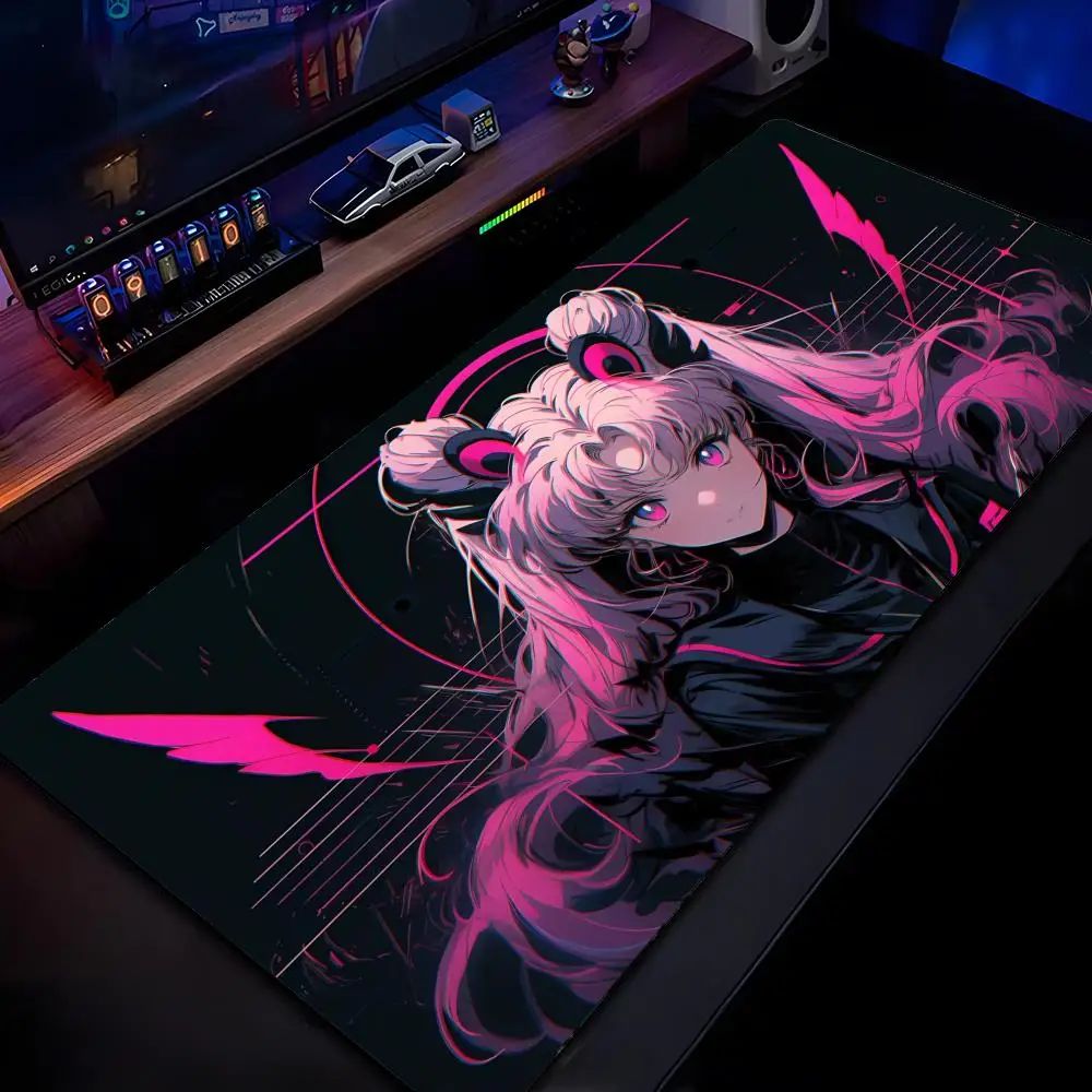 Anime S-Sailors M-Moons Mouse Pad Mousepad HD Printing Computer Gamers Locking Edge Non-slip Mouse Pad XXL90x40cm Keyboard PC De