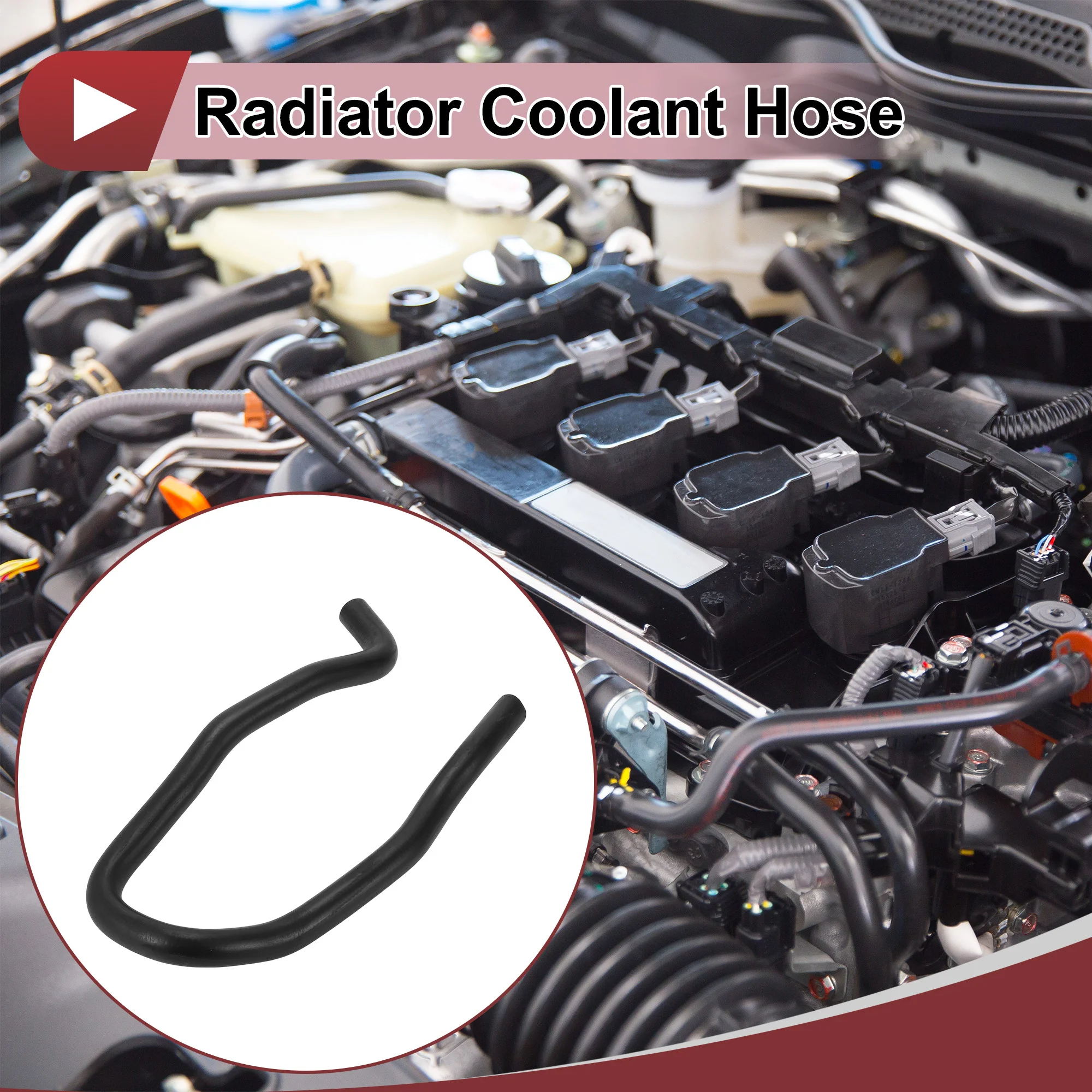 

UXCELL 1 Pcs Radiator Coolant Hose for Honda Accord 2.4L 2013-2017 Engine Coolant Water Outlet No.79730T2FA00 Black Rubber