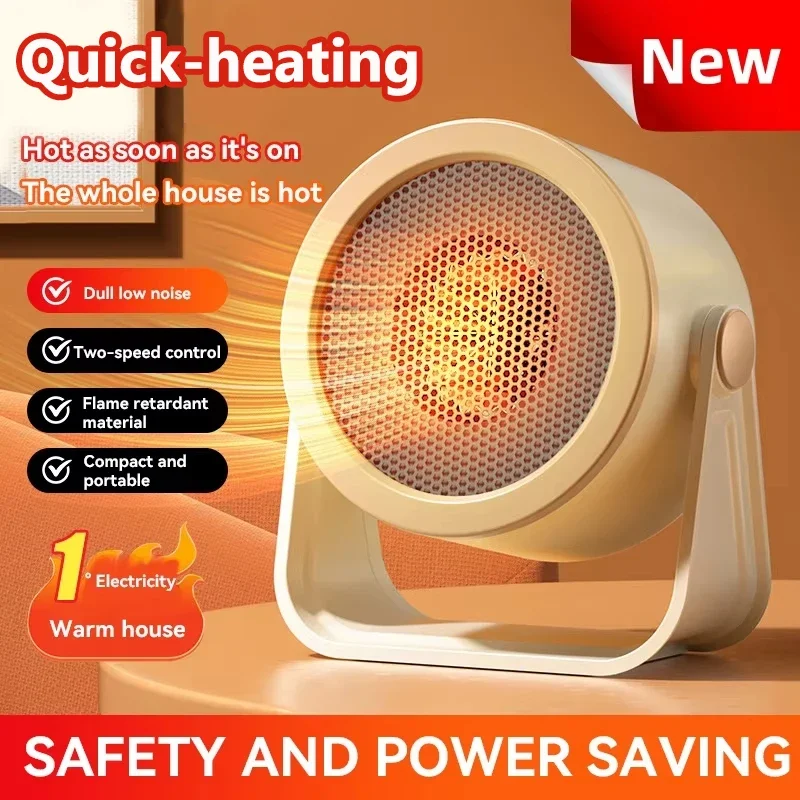 110/220V Mini Electric Heater 700W Portable Space Heater PTC Rapid Heating Automatic Constant Temperature Office Home Appliance