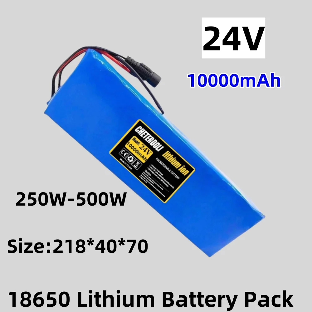 High-Performance 24V 10Ah 7S3P 18650 Lithium-Ion Battery Pack (10000mAh) for Scooters — Comes with Charger.