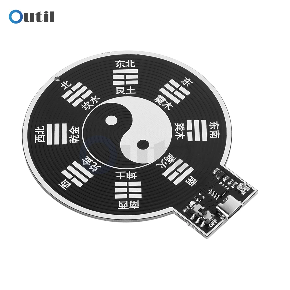 DC5V Schumann Wave Generator Type-C Ultra-low Frequency Pulse Signal Generator Module 7.83HZ Electromagnetic Wave Version