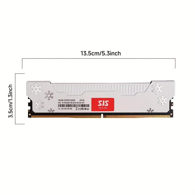 

SEJISHI Memoria Ram DDR5 16GB*2pcs 6000MHz UDIMM Desktop UDIMMRAM PC Computer Memory Hynix Chip