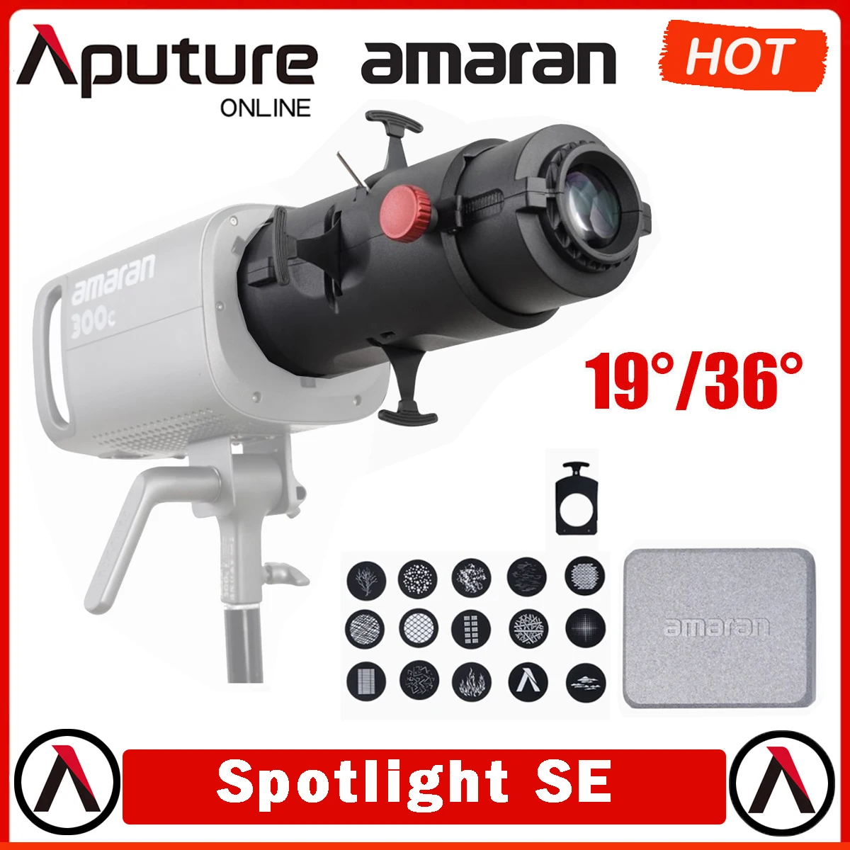 

Aputure Amaran Spotlight SE Projection Lens Modifier for Amaran 300C 150C 200X S 60XS Aputure 300X and Other Bowens Mount Lights