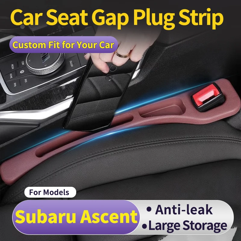 Fit for Subaru Ascent Car Seat Gap Filler Strips, Anti-Drop Organizer with Storage Slot for Phone & Keys, 2PCS