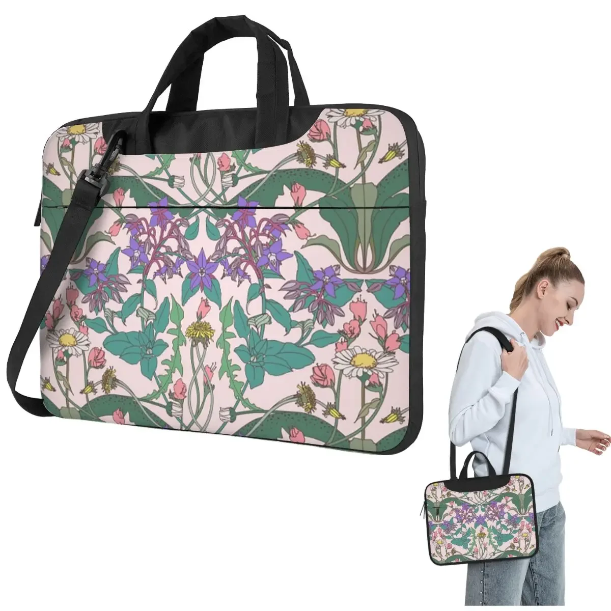 Dandelion II Crossbody Laptop Bag Case Computer Bag Resistant Protective Notebook Pouch for Lenovo
