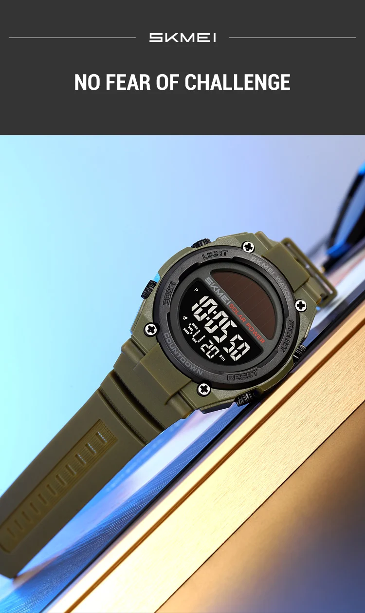 Skmei 2712 Men's Solar-Powered Digital Sports Watch
